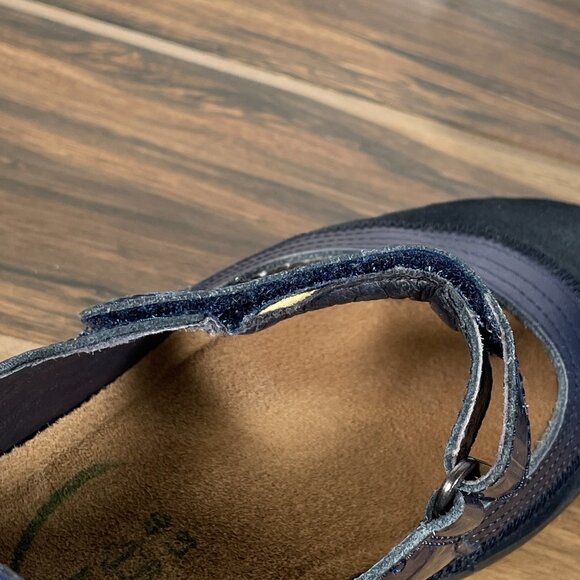 Naot Kirei Shoes Womens Size 9 Blue Leather Suede Orthopedic Comfort Mary Jane - Picture 6 of 15